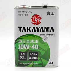 Моторное масло TAKAYAMA 10W-40 SL A3/B4, 4л